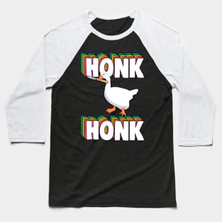 Honk Honk Peace Was Never An Option Goose Knife Meme Baseball T-Shirt